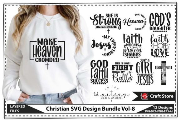 Christian SVG Bundle: Graphics & T-Shirt Designs