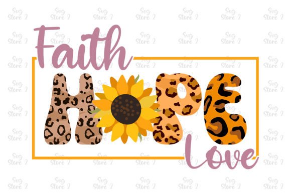 Faith Hope Love Jesus Sublimation Graphics for T-Shirt Designs