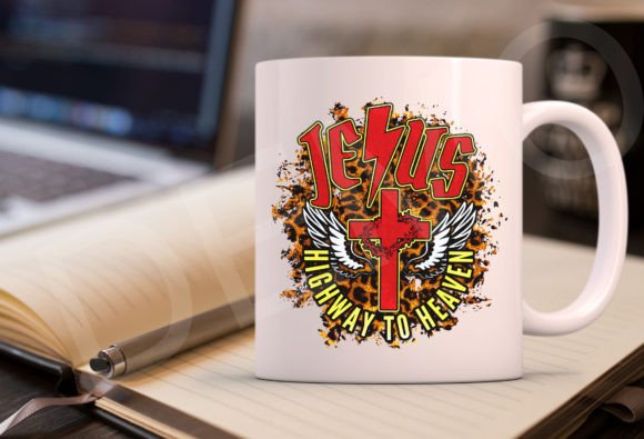 Jesus Highway to Heaven Png: Graphics & T-Shirt Designs