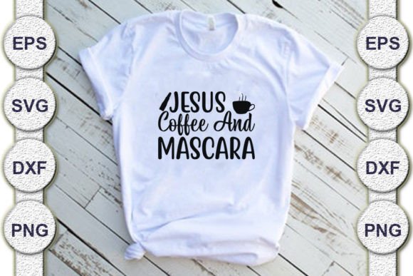 Makeup SVG Design: Jesus Coffee Graphics