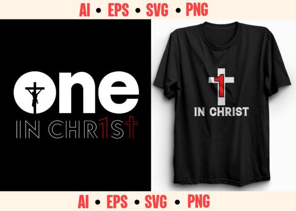 One in Christ: Christian T-Shirt Design Graphics Review